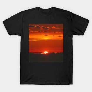 Red Sky Sunset Clouds T-Shirt